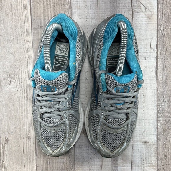 Brooks Addiction 11 Women's Running Shoes Silver Shadow Size 7 2E 1201402E318 - Picture 4 of 15